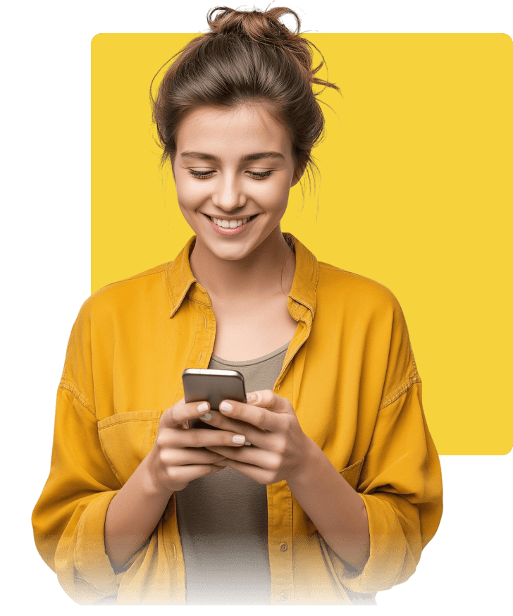 Pessoa usando celular